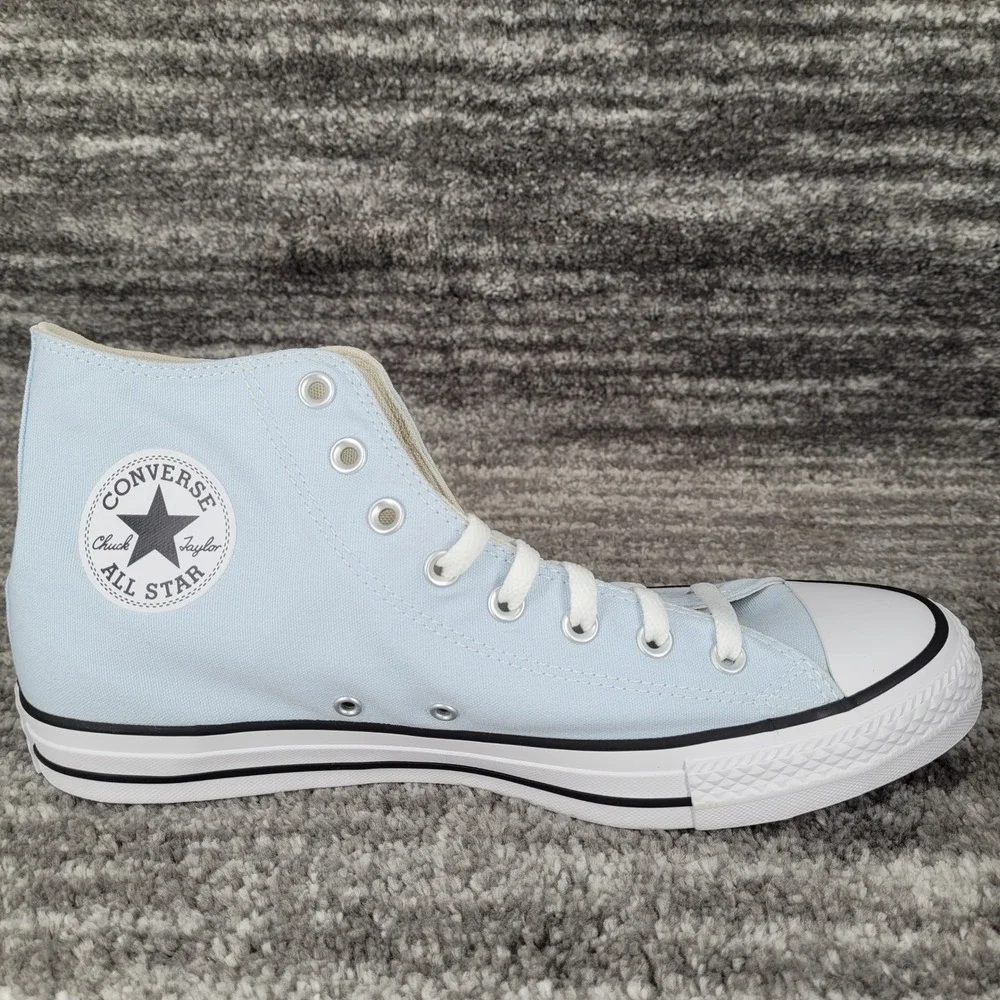 Converse Chuck Taylor All Star High Top Sneakers Light Blue Men 12 Womens 14 New - Picture 5 of 9